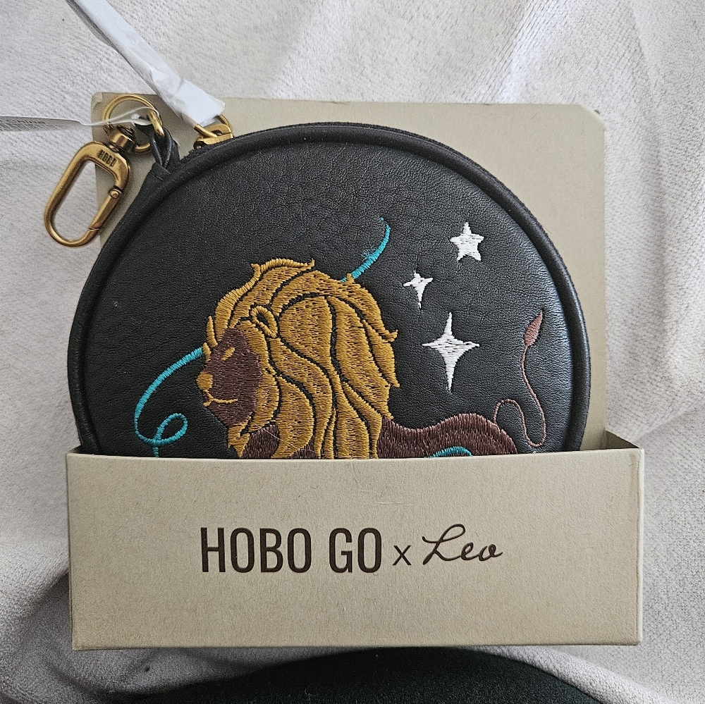 Astrology LEO change purse with hook and clasp